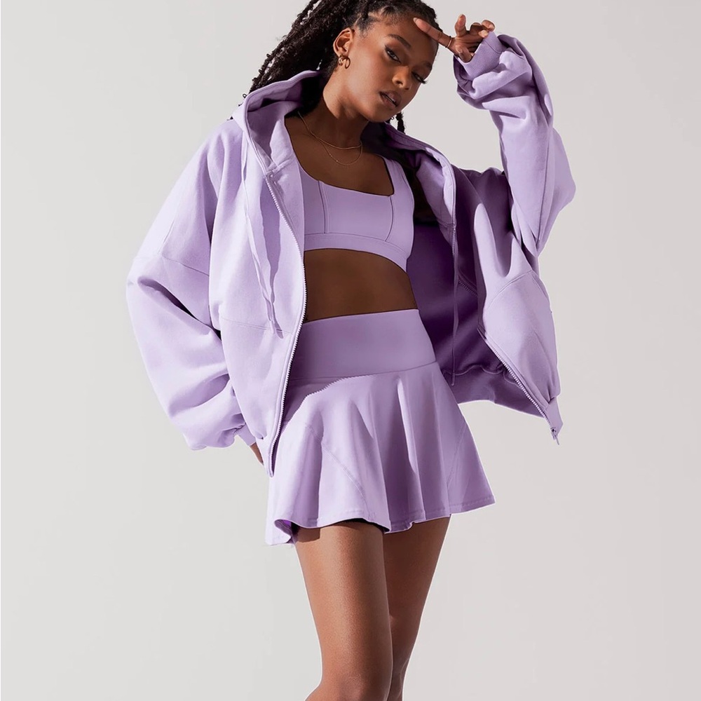 POPFLEX Zip Cloud Hoodie, Digital Lavender, Size S/M